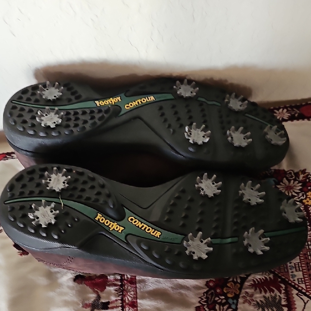 Footjoy Contour Series Soft Spikes Golf Shoes Size 10M - Picture 8 of 14